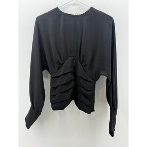 Express Black Long Sleeve Top XS
